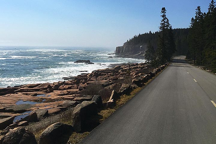 The Park Loop Road in Acadia National Park